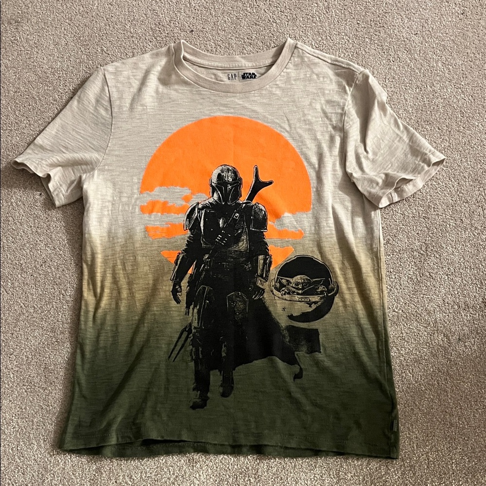 GAP Mandalorian Graphic Tee - Beige and Orange